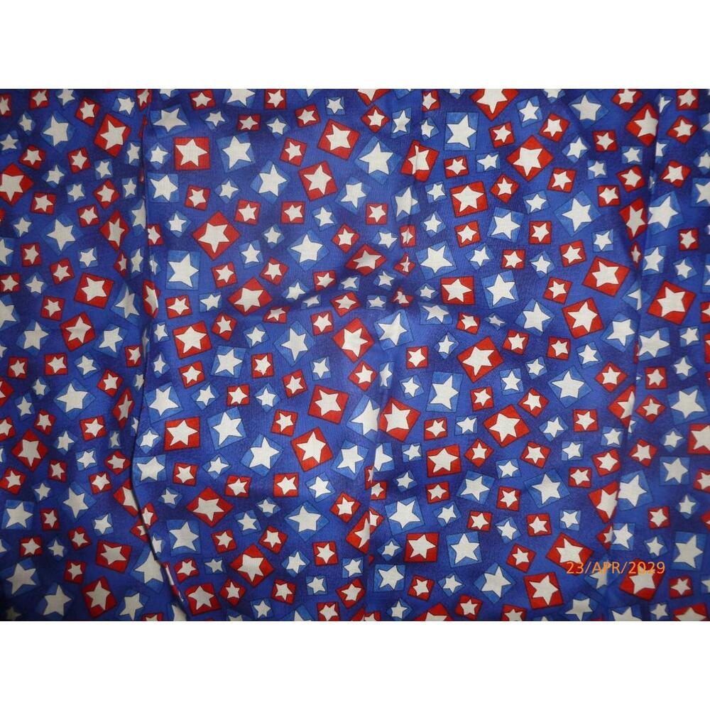 KAUFMAN Fabric - PATRIOTS  by the‎ HALF Yard Cotton Independence Day